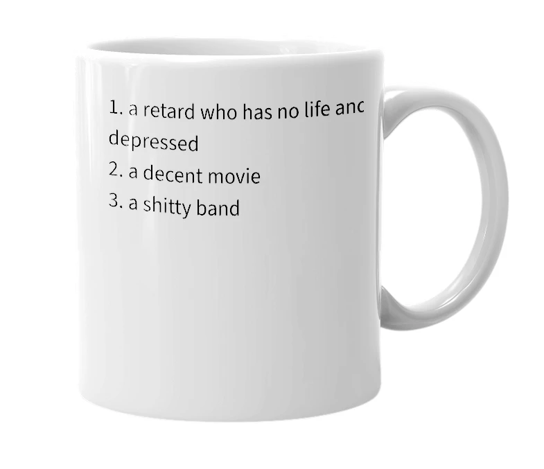 White mug with the definition of 'creed'