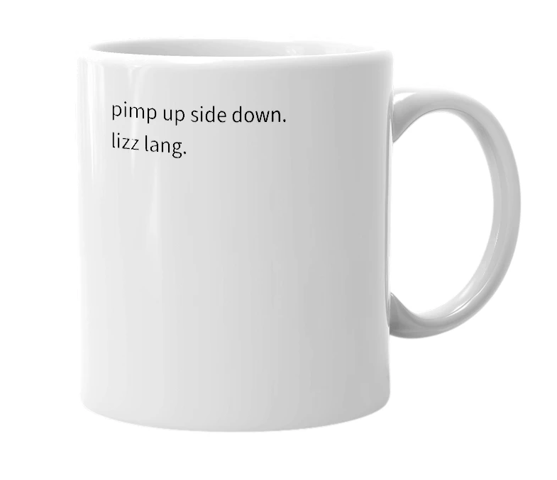 White mug with the definition of 'dwid'