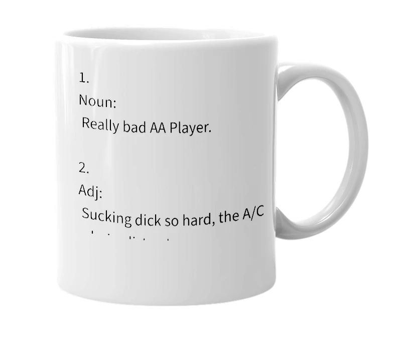 White mug with the definition of 'epic'