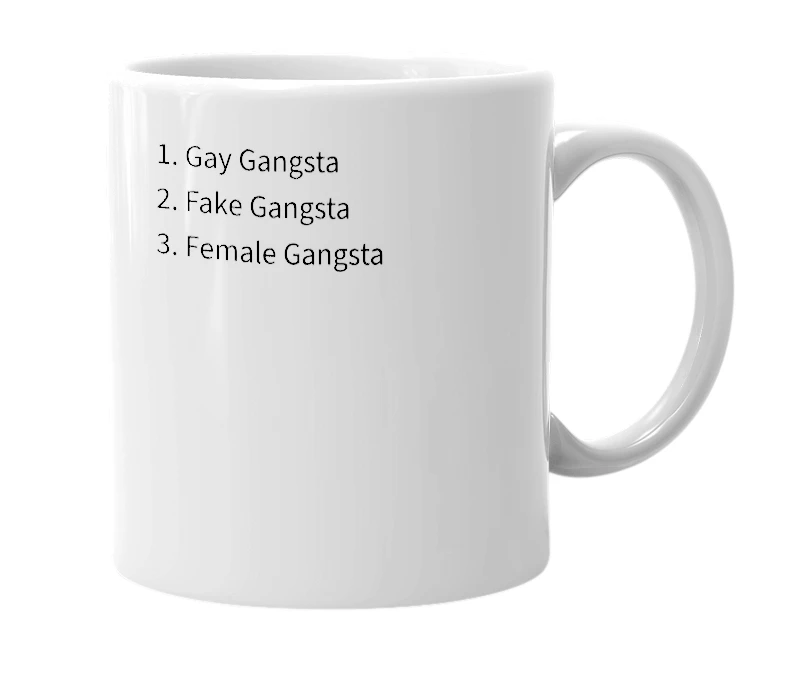 White mug with the definition of 'fagsta'