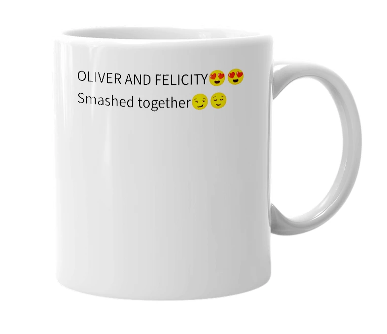 White mug with the definition of 'foliver'