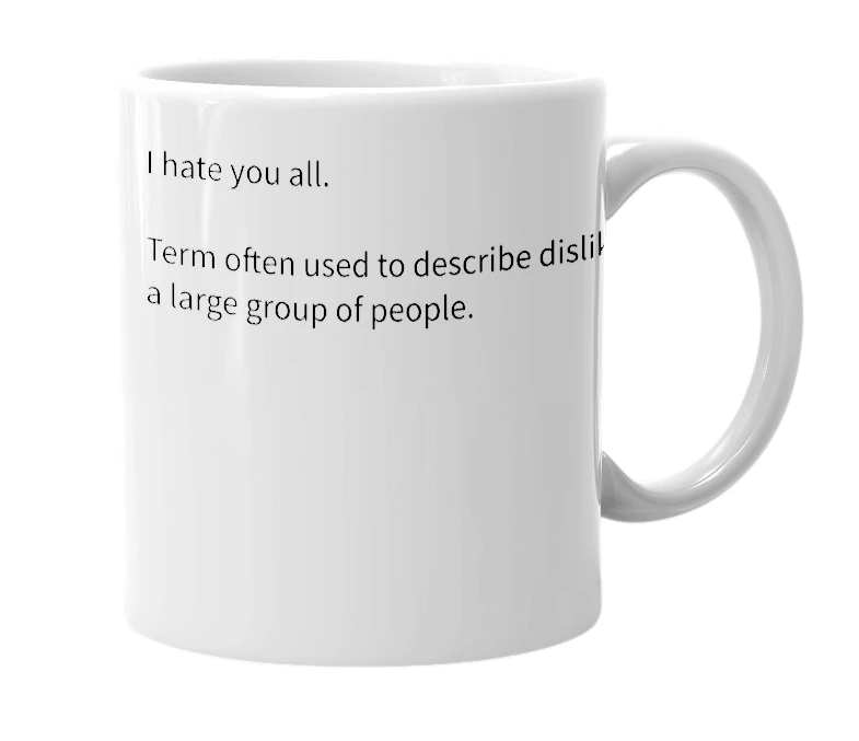 White mug with the definition of 'ihya'