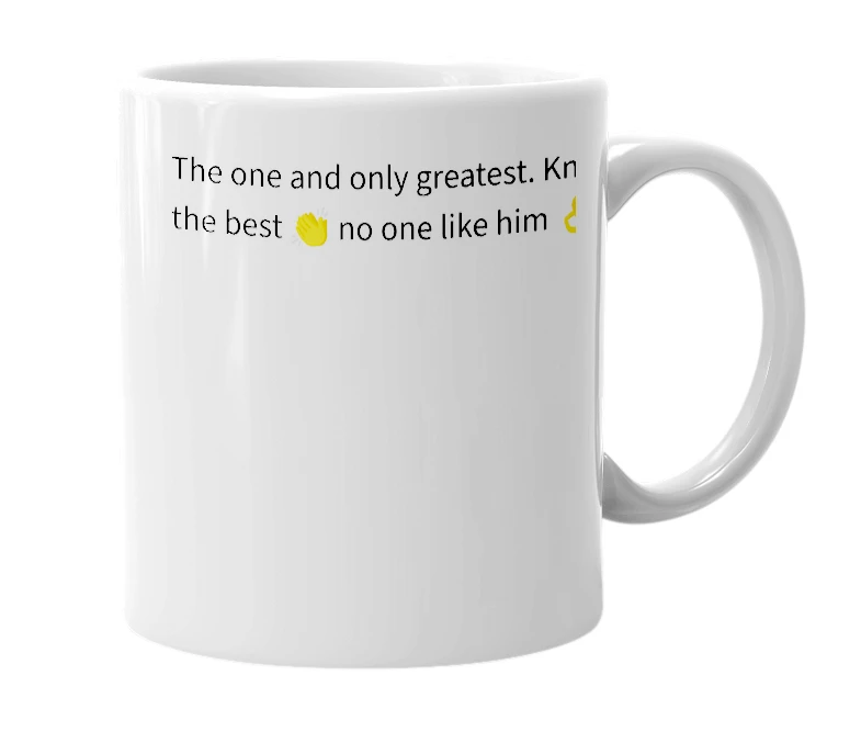 White mug with the definition of 'jesus medina'