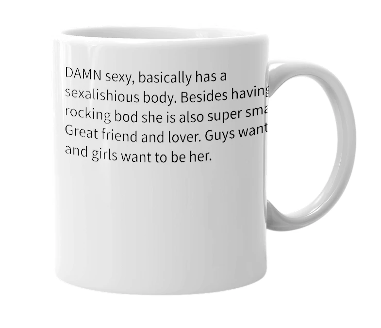 White mug with the definition of 'kristy'