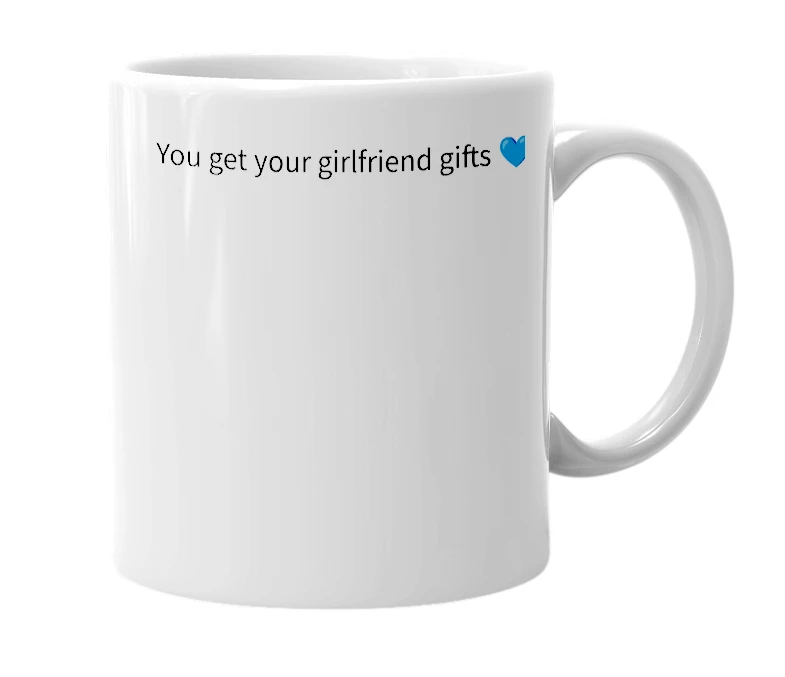 White mug with the definition of 'national girlfriend day'