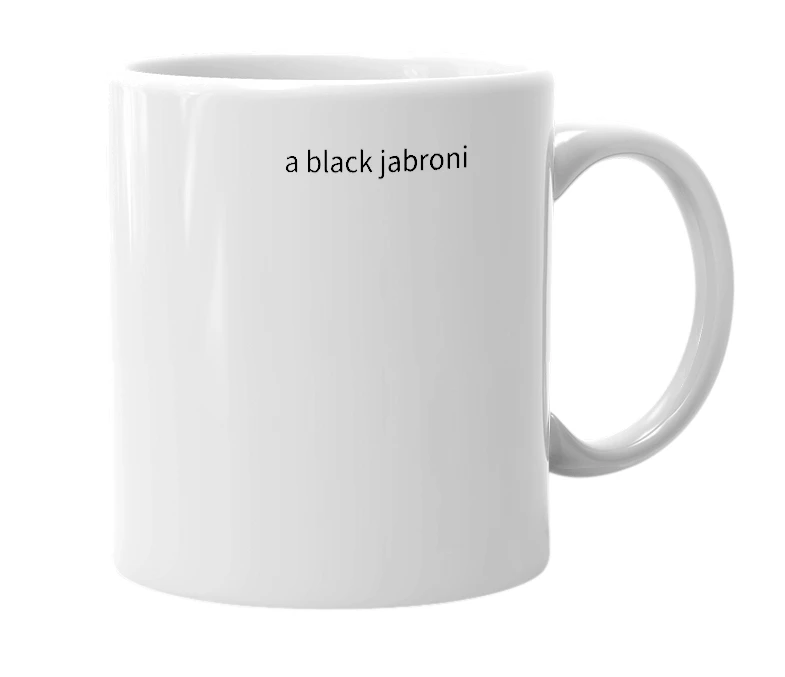 White mug with the definition of 'negroni'