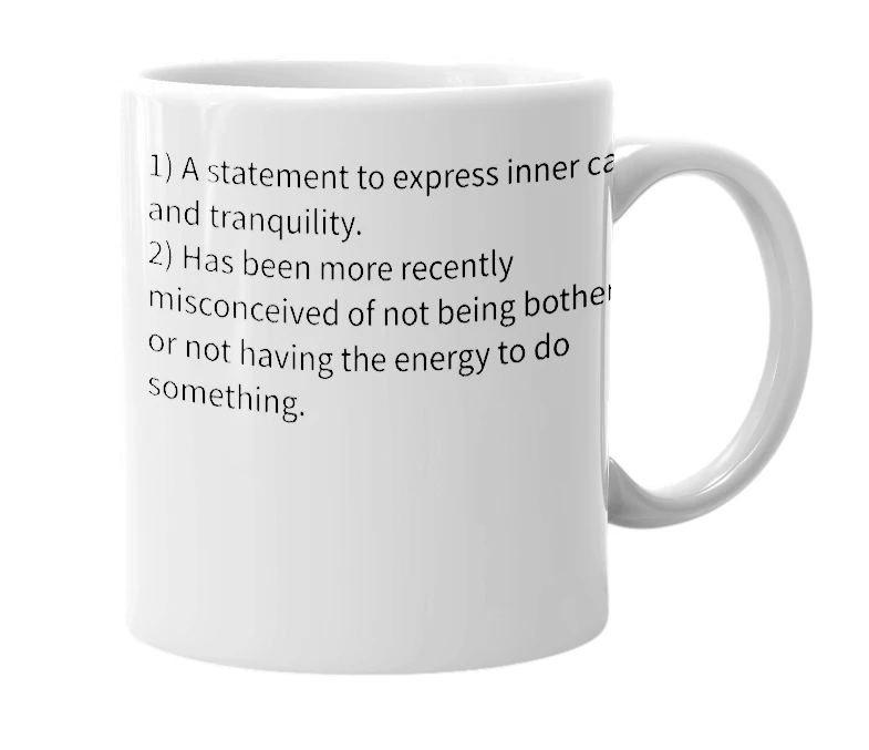 White mug with the definition of 'nuff'