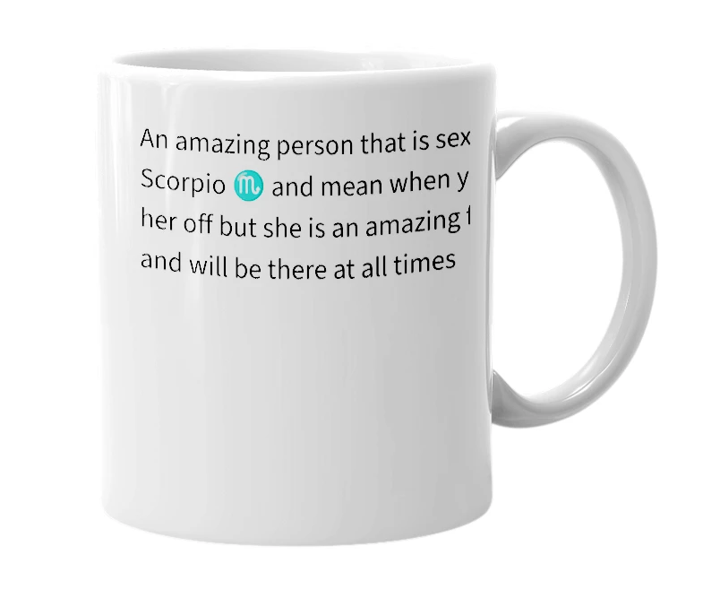 White mug with the definition of 'oceania'