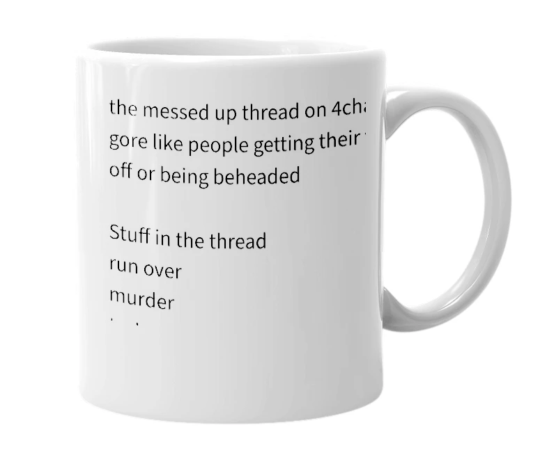 White mug with the definition of 'rekt'