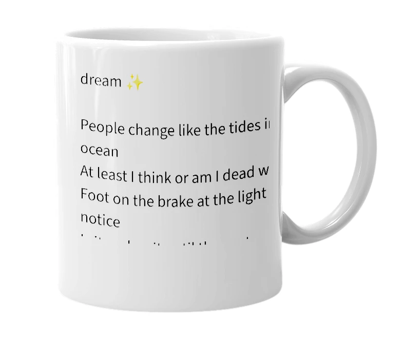 White mug with the definition of 'roadtrip'