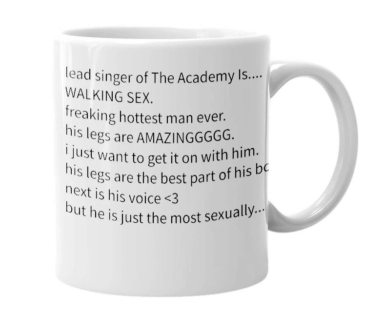White mug with the definition of 'william beckett'