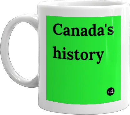 Canada's history mug front