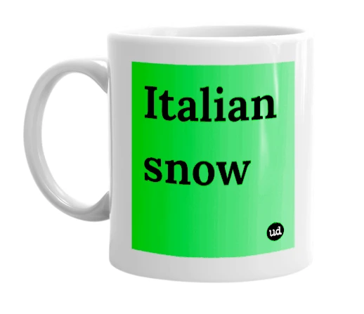 "Italian snow" mug