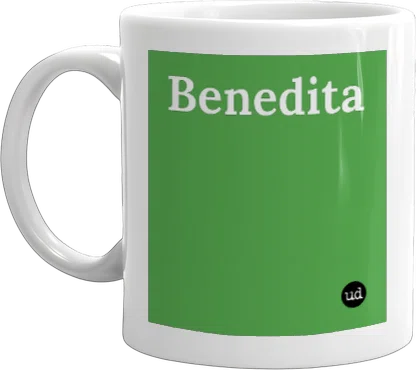 Benedita mug front