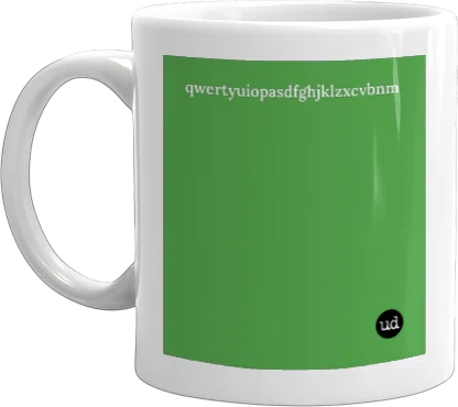 qwertyuiopasdfghjklzxcvbnm mug front