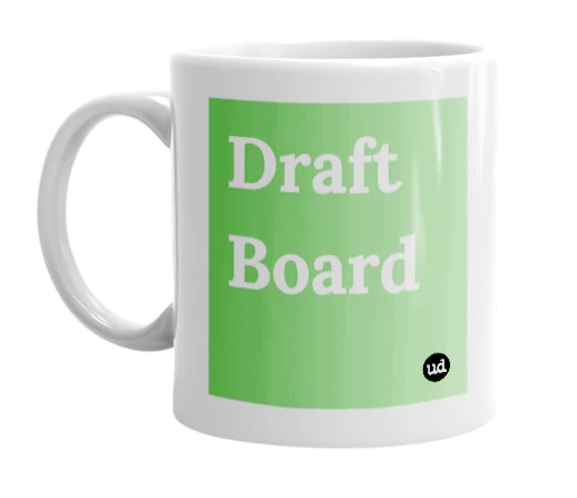 "Draft Board" mug