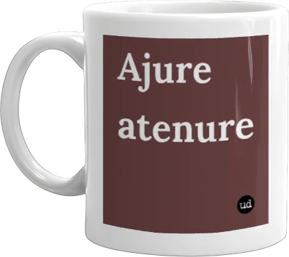 Ajure atenure mug front