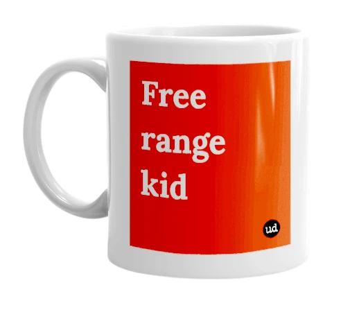 "Free range kid" mug