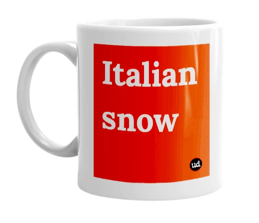 "Italian snow" mug
