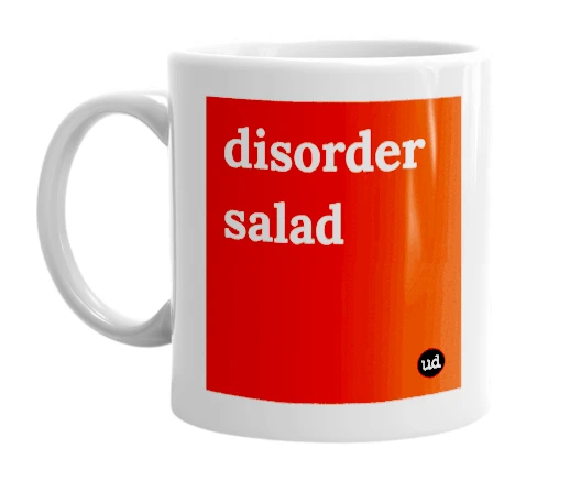 "disorder salad" mug