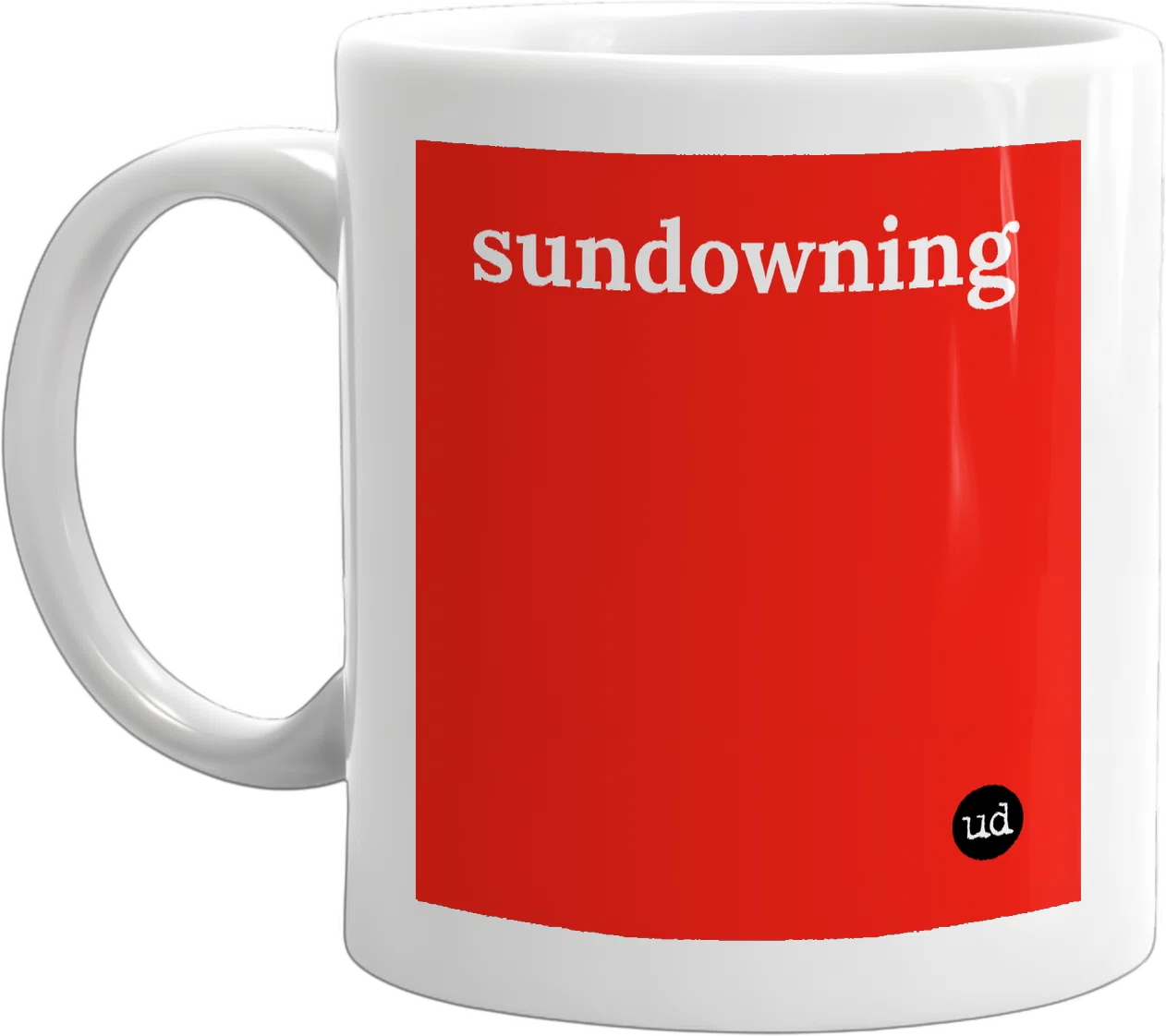 sundowning mug front