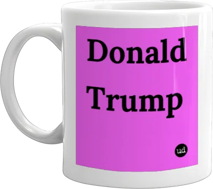 Donald Trump mug front