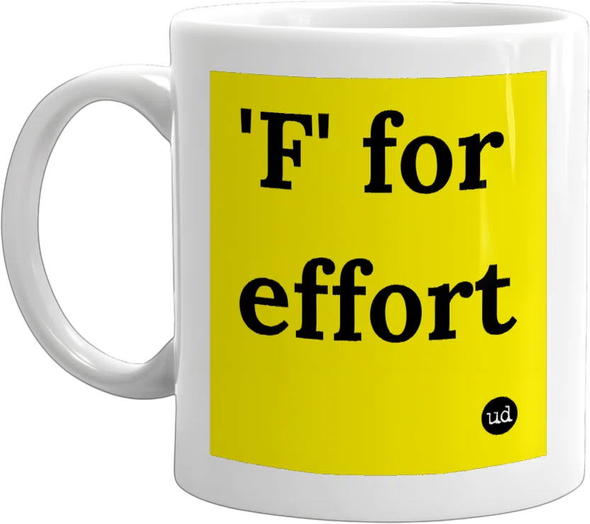 'F' for effort front