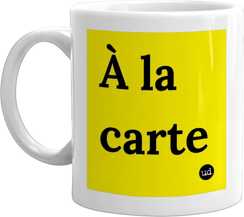 À la carte front