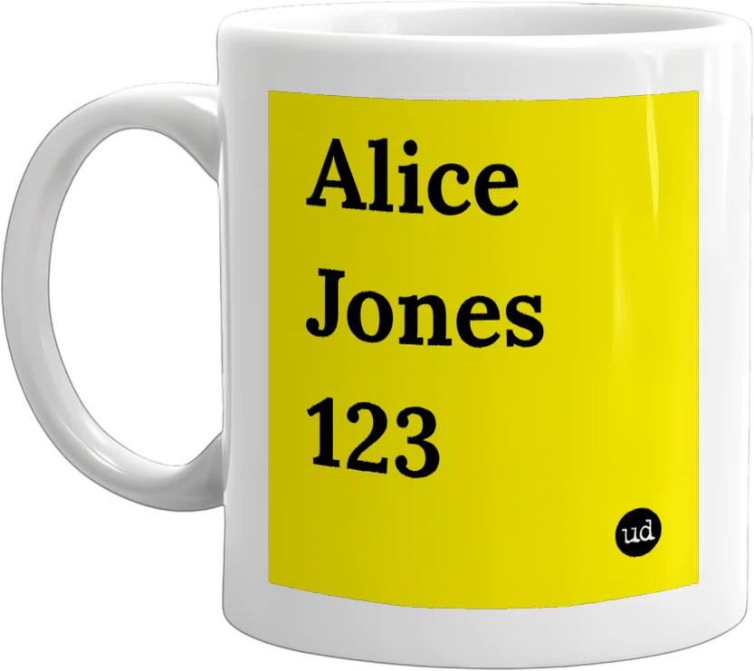 Alice Jones 123 front