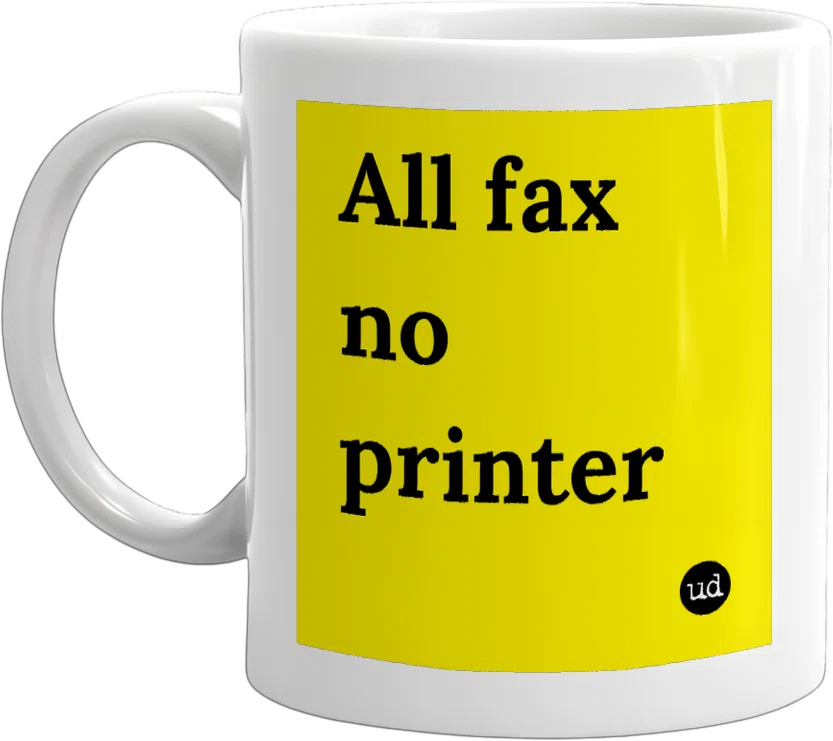 All fax no printer front