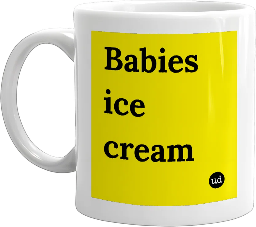 Babies ice cream front