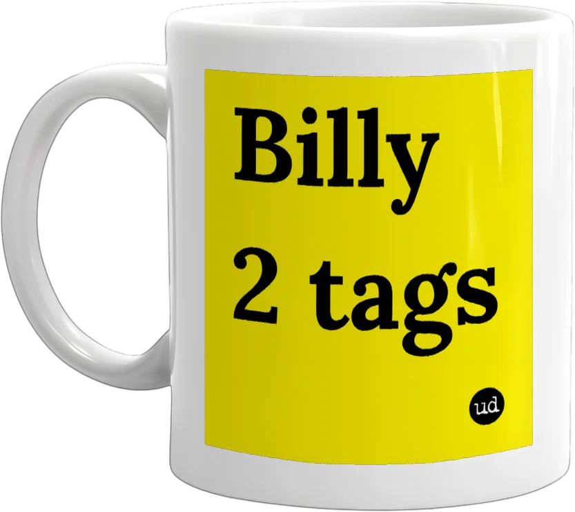 Billy 2 tags front