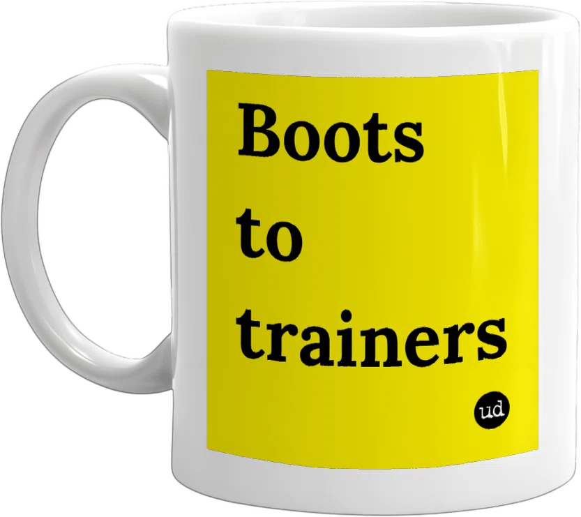 Boots to trainers front