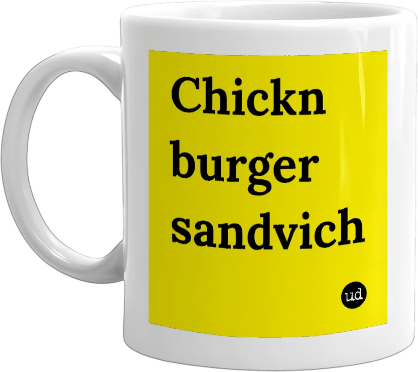 Chickn burger sandvich front