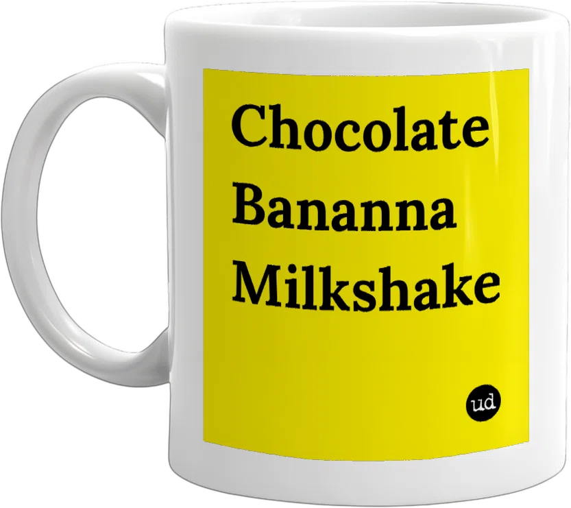 Chocolate Bananna Milkshake front