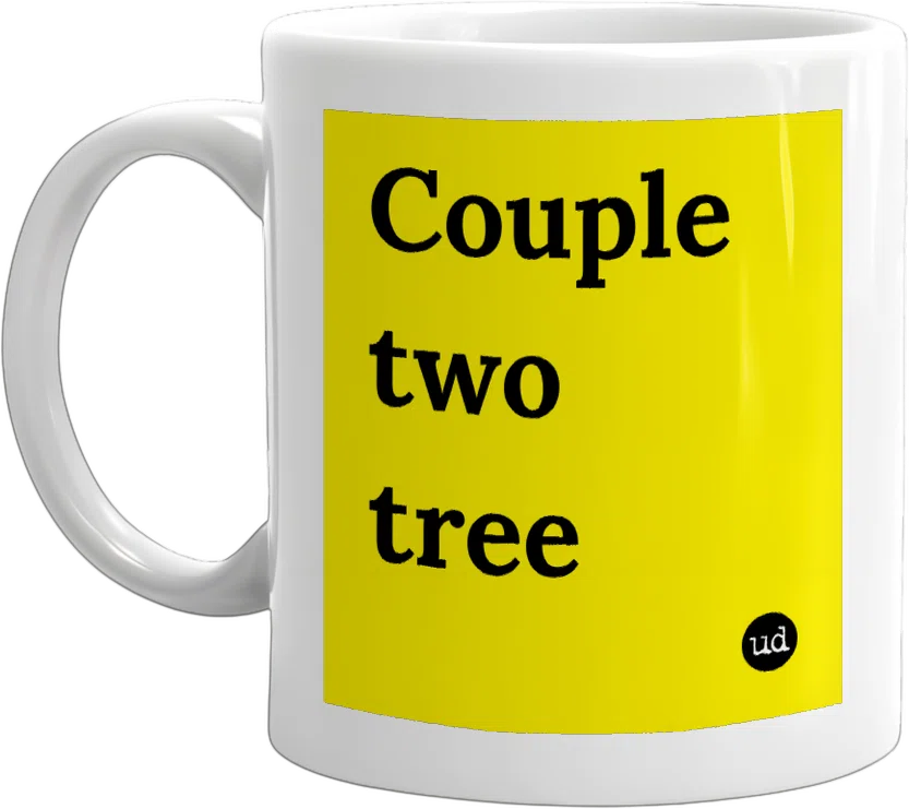 Couple two tree front