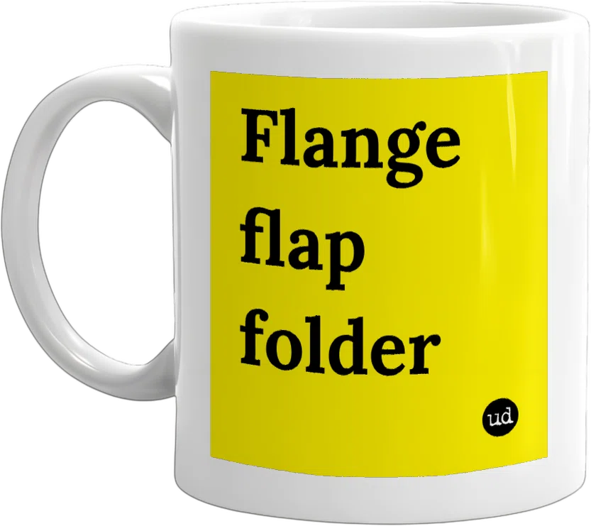 Flange flap folder front