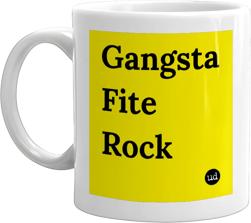 Gangsta Fite Rock front