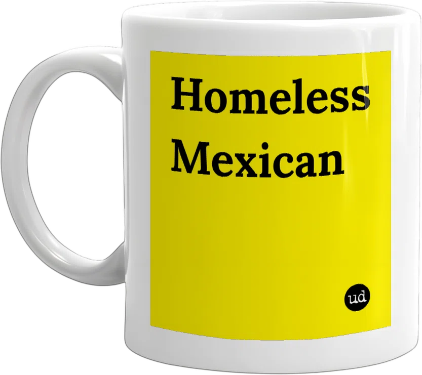 Homeless Mexican front
