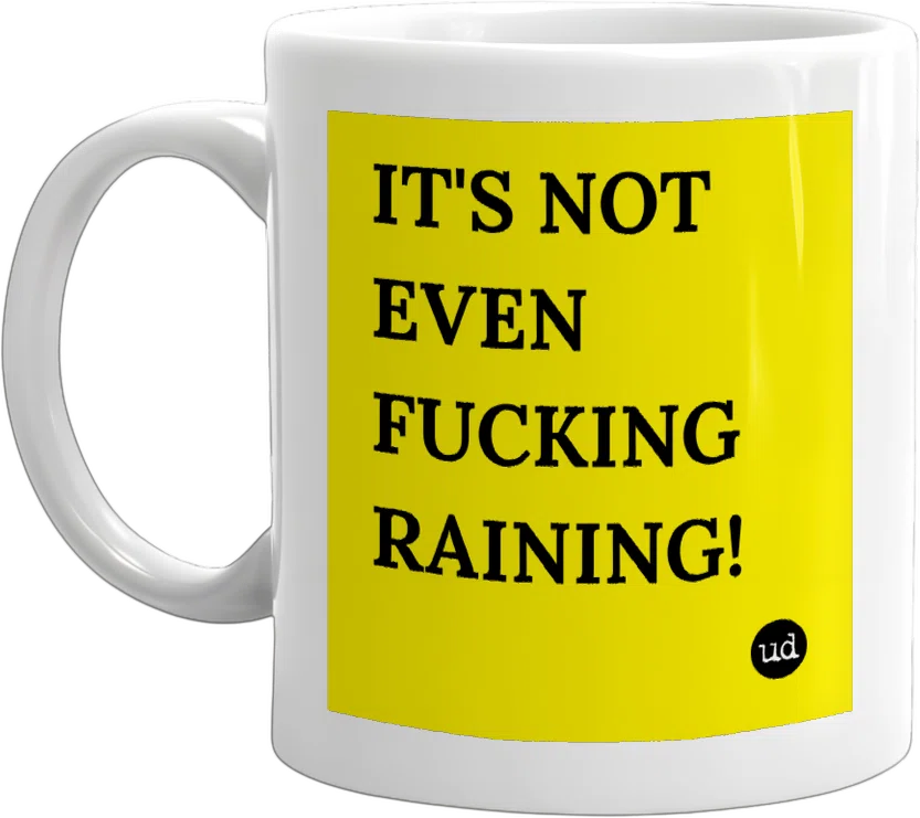 IT'S NOT EVEN FUCKING RAINING! front