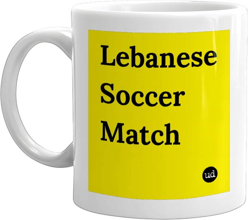 Lebanese Soccer Match front