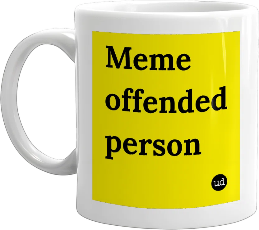 Meme offended person front