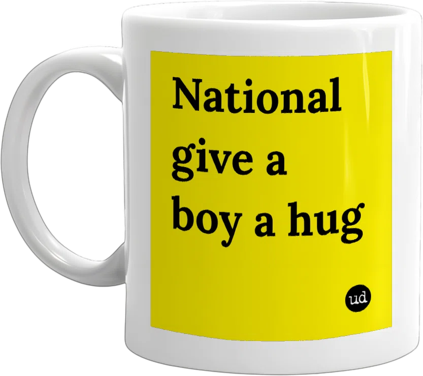National give a boy a hug day front