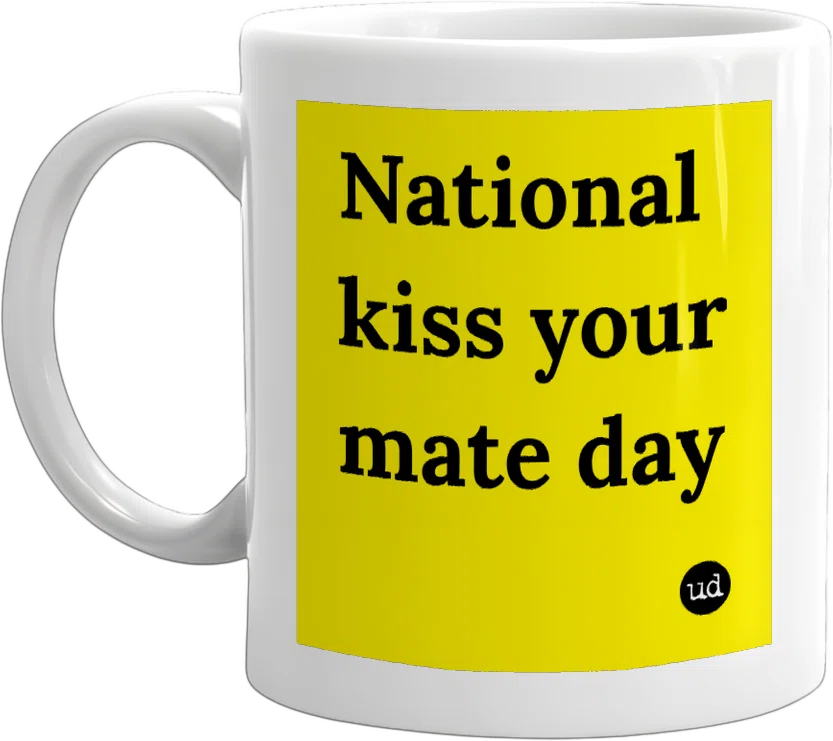 National kiss your mate day front