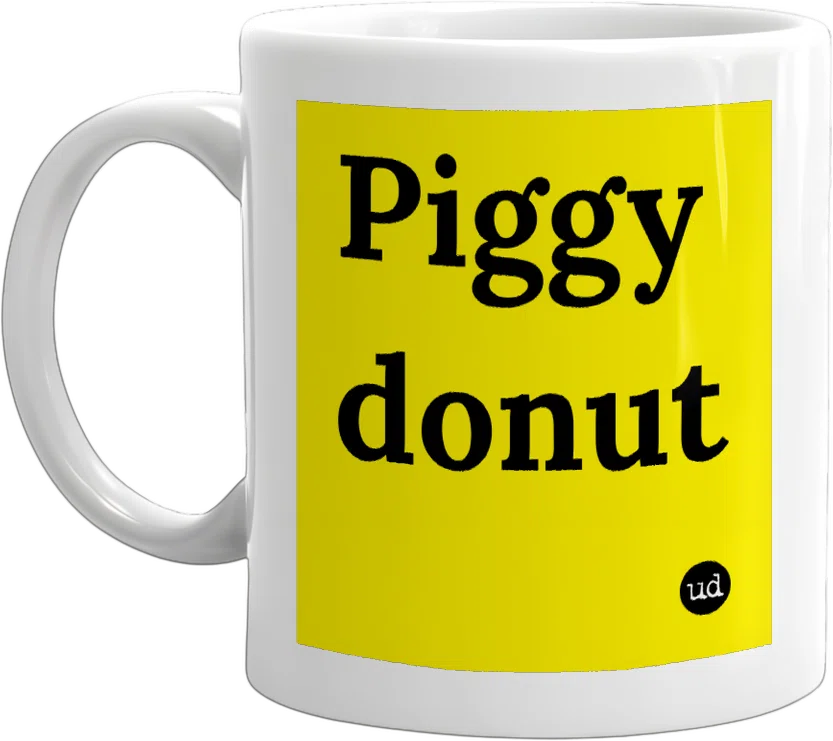 Piggy donut front