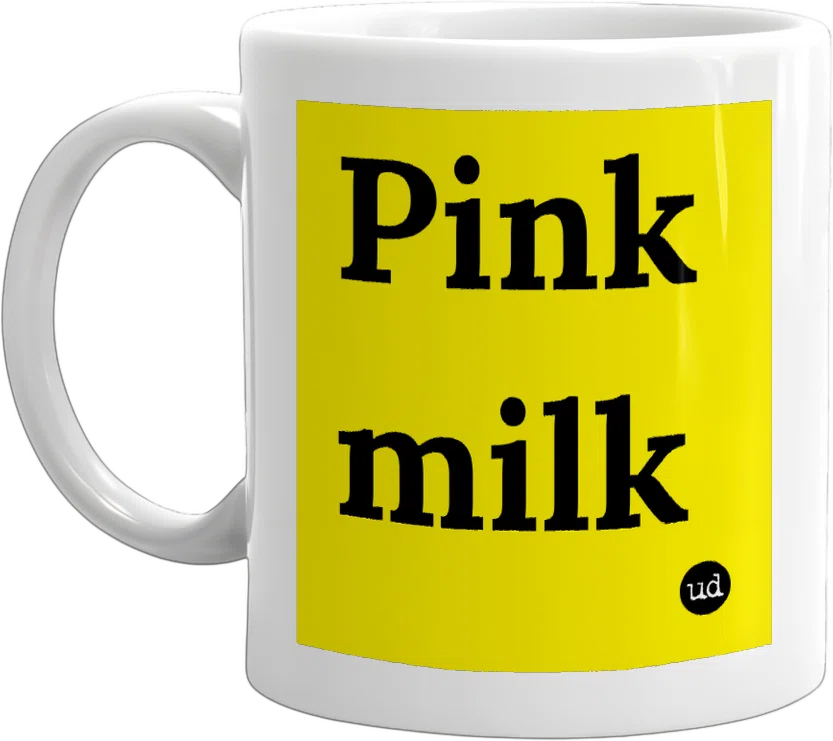Pink milk front