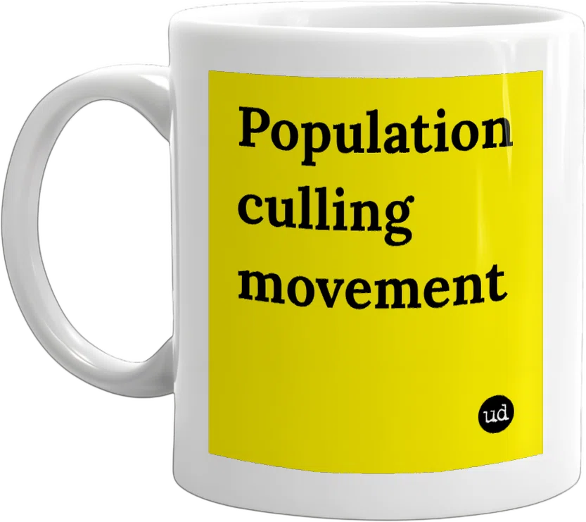 Population culling movement front