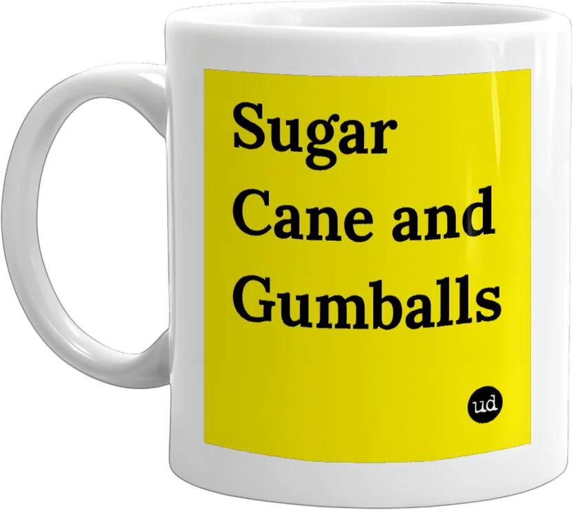 Sugar Cane and Gumballs front