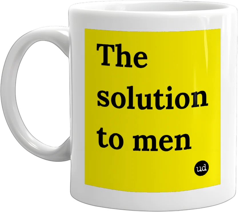 The solution to men front