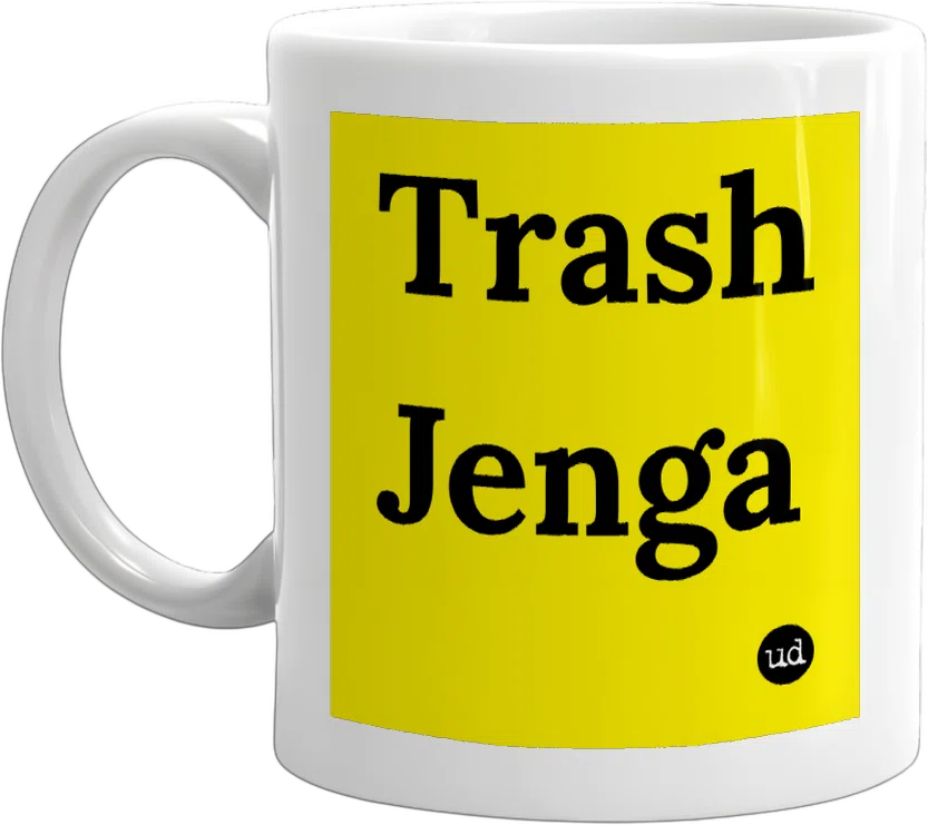 Trash Jenga front